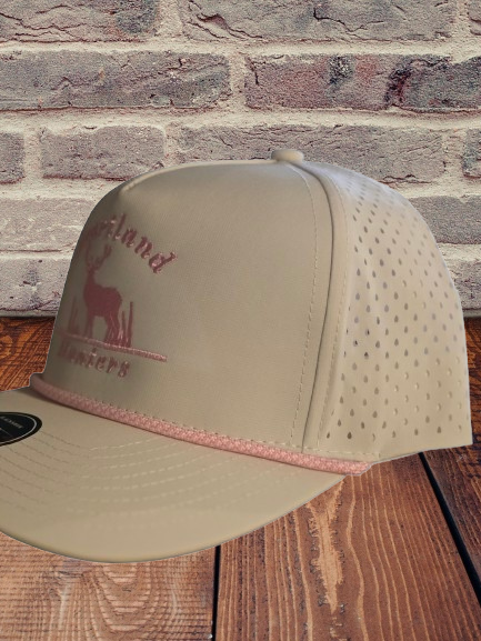 "PINK ROPE" Heartland Hunters 5 panel Laser Mesh Snapback